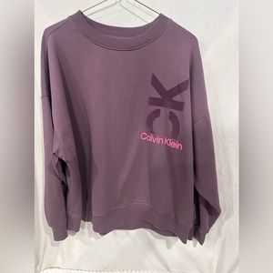 Calvin Klein Sweatshirt like new Mauve/purple color super soft